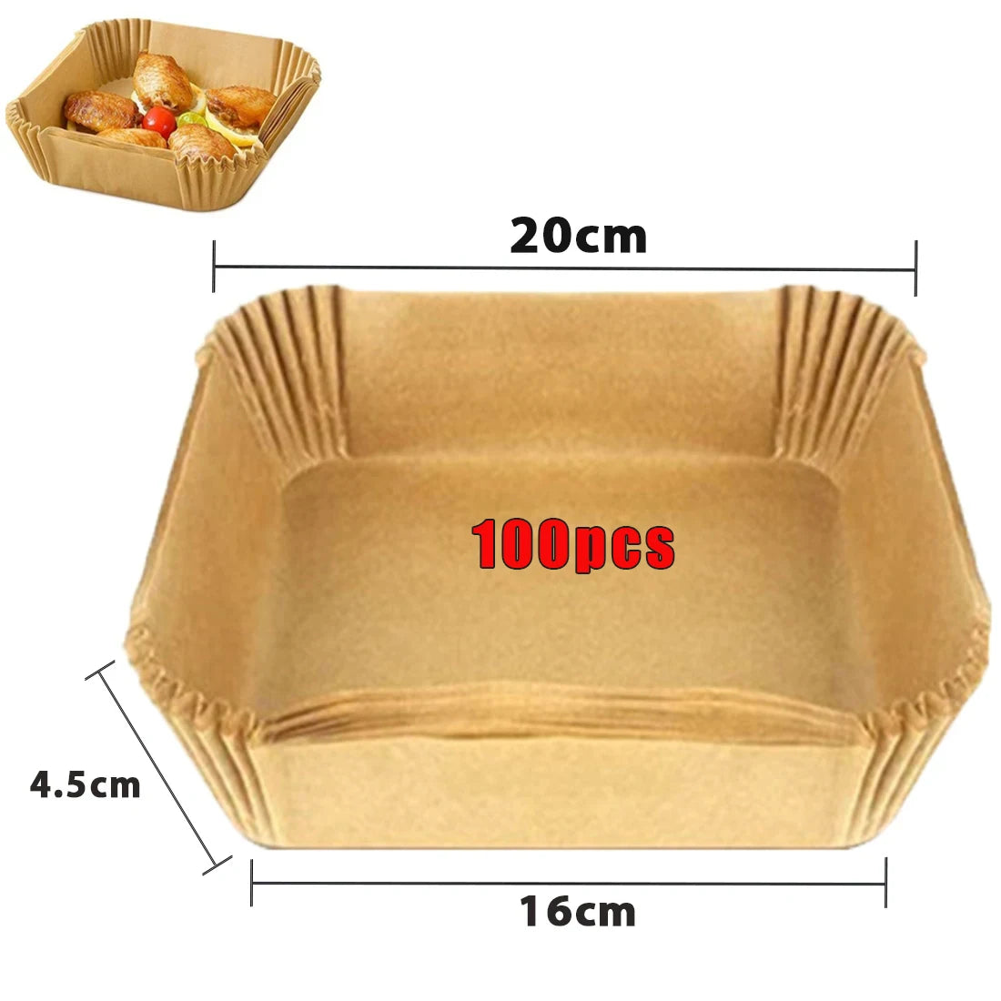 Air Fryer Non-Stick Disposable Baking Liners