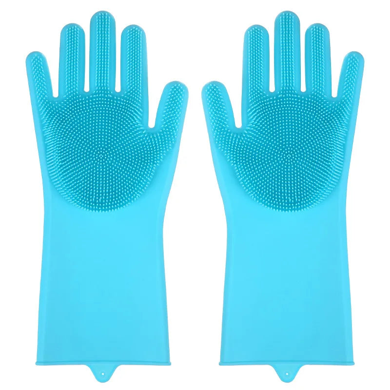 Silicone Dishwashing & Pet Bathing Gloves