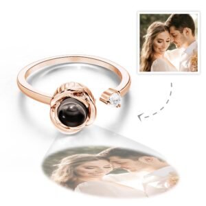 Custom Photo Projection Ring, Personalized Photo Ring for Women